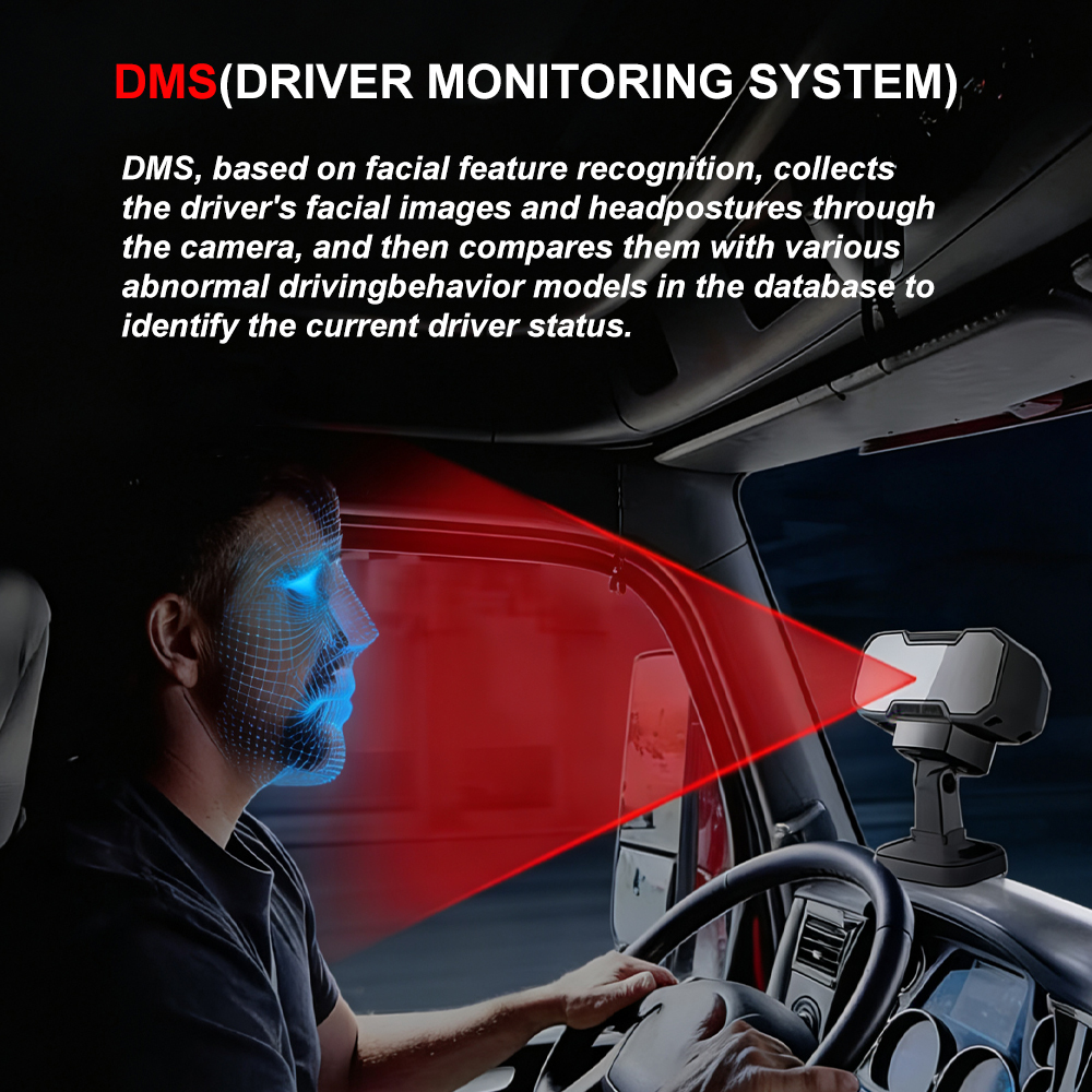DMS AI Intelligent Driving Assistant Car Camera Anti-Tiredness Alert Fatigue Monitoring System Reverse Camera 720P AHD Custom