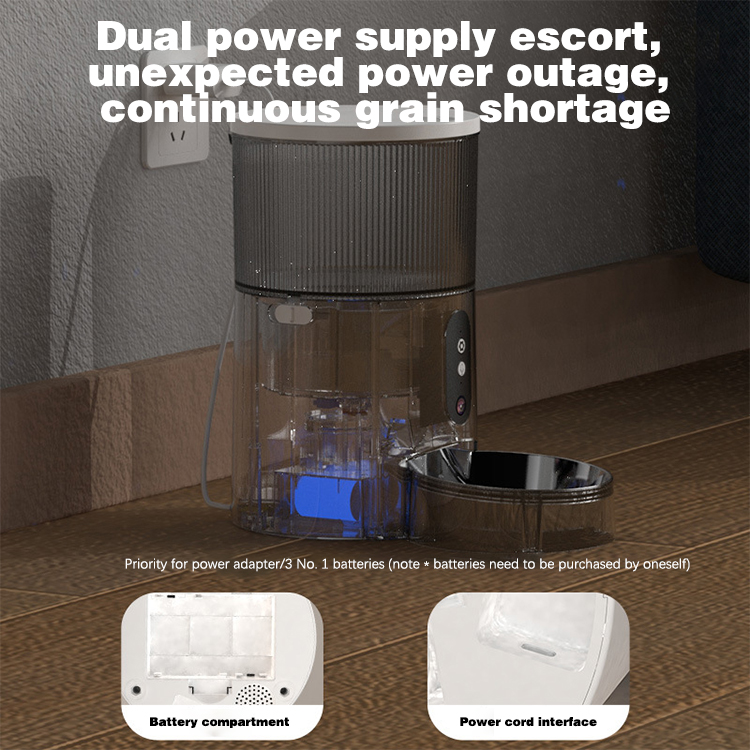 Wireless Smart Pet Feeder Automatic Smart Identification Infrared Pet Feeder Robot Timed Dog Self Feeder Station