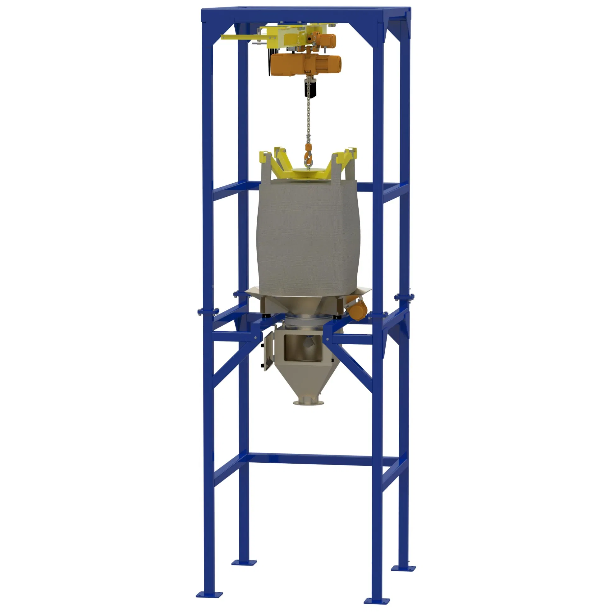 High-Capacity Big Bag Feeding System with Automated Controls for Continuous Material Flow