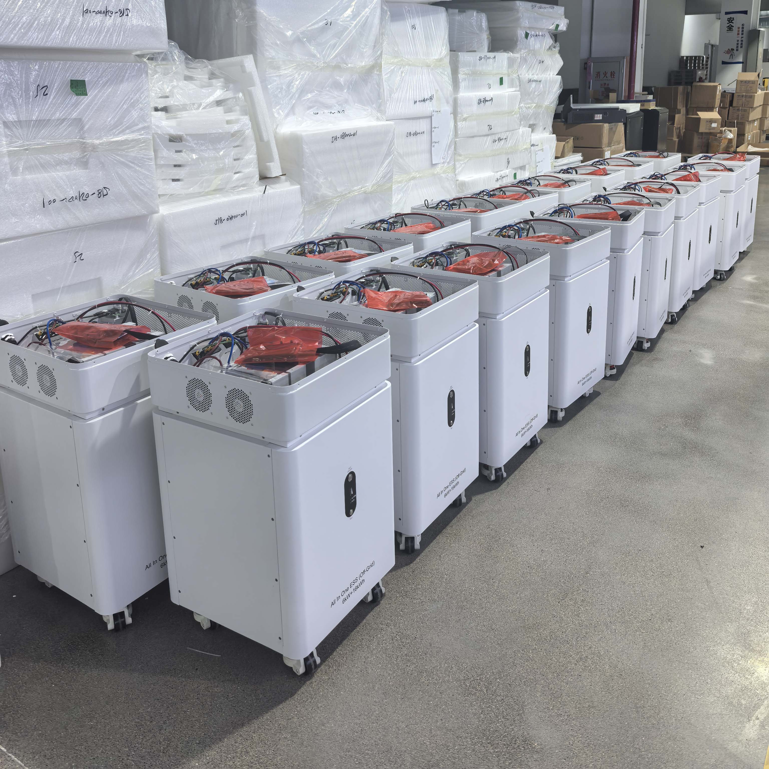 ESS 6KW 16KWH Inverter Battery System Grid Tie WiFi Monitor Home Energy Storage LiFePO4 Solar Chargering With BMS