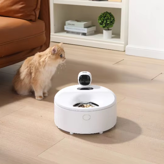 Automatic Cat Feeder Wet Food Dispenser Cordless Timer Pet Feeder with Ice Pack Refrigerated Auto Wireless Box Packing