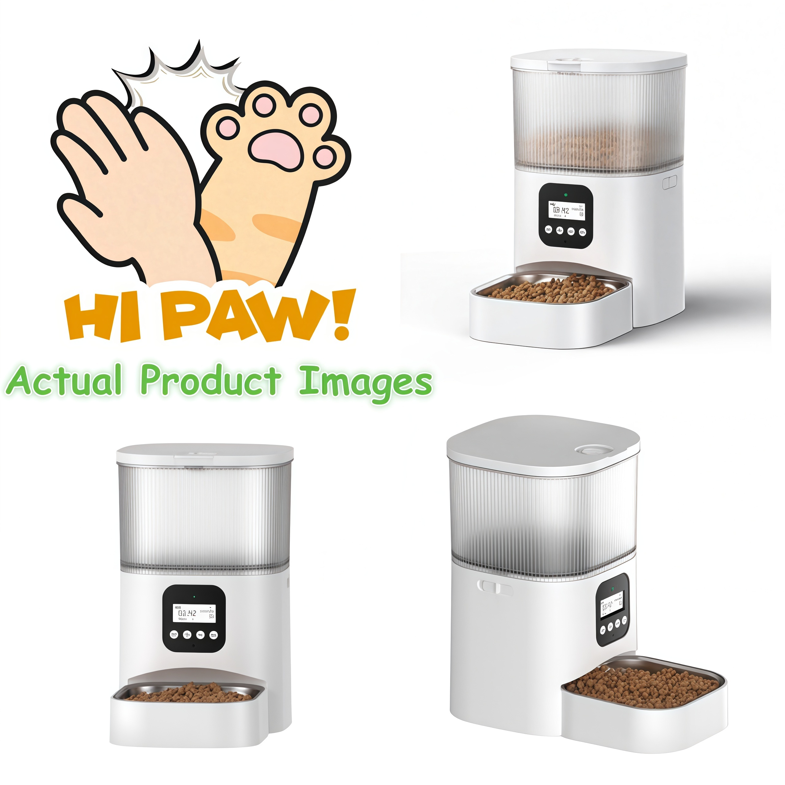 Hot Selling Low Noise Smart Pet Feeder Worry-Free Travel Dog Cat Automatic Pet Feeder Voice Record Timed Automatic Pet Feeder