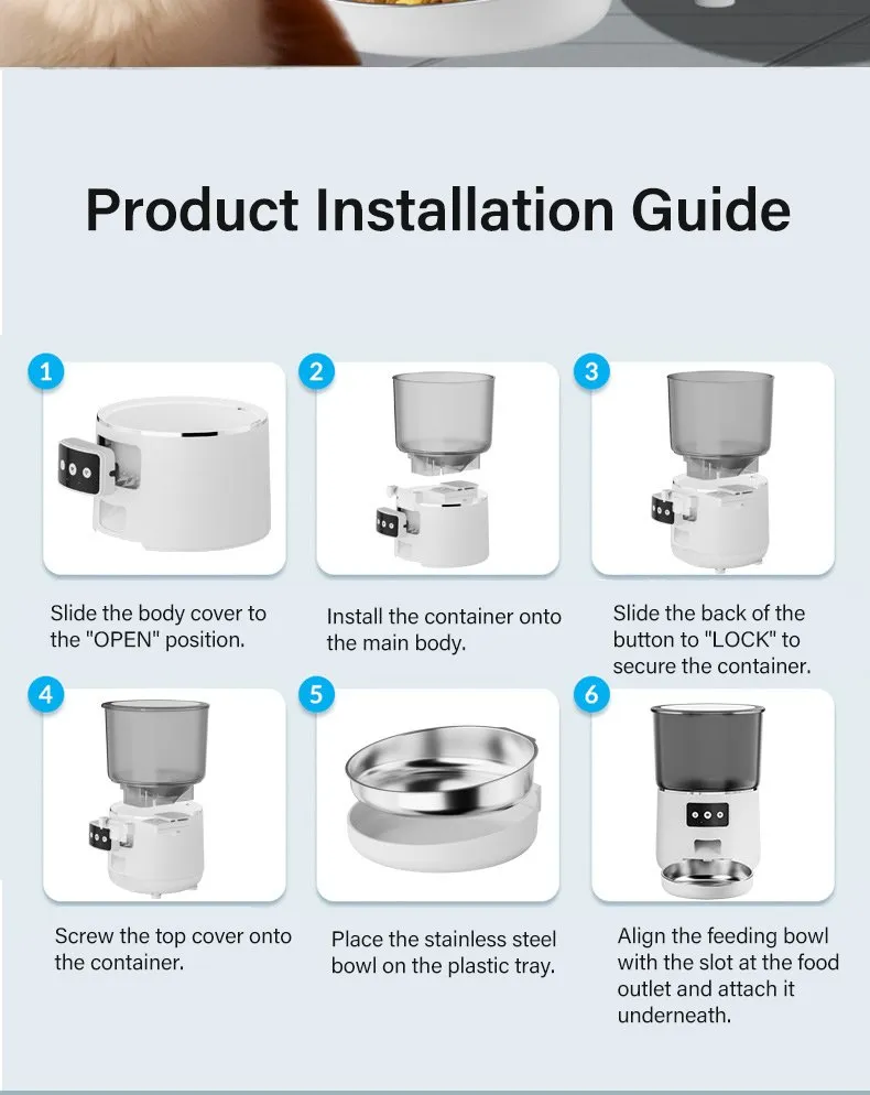 Intelligent pet feeder operation details