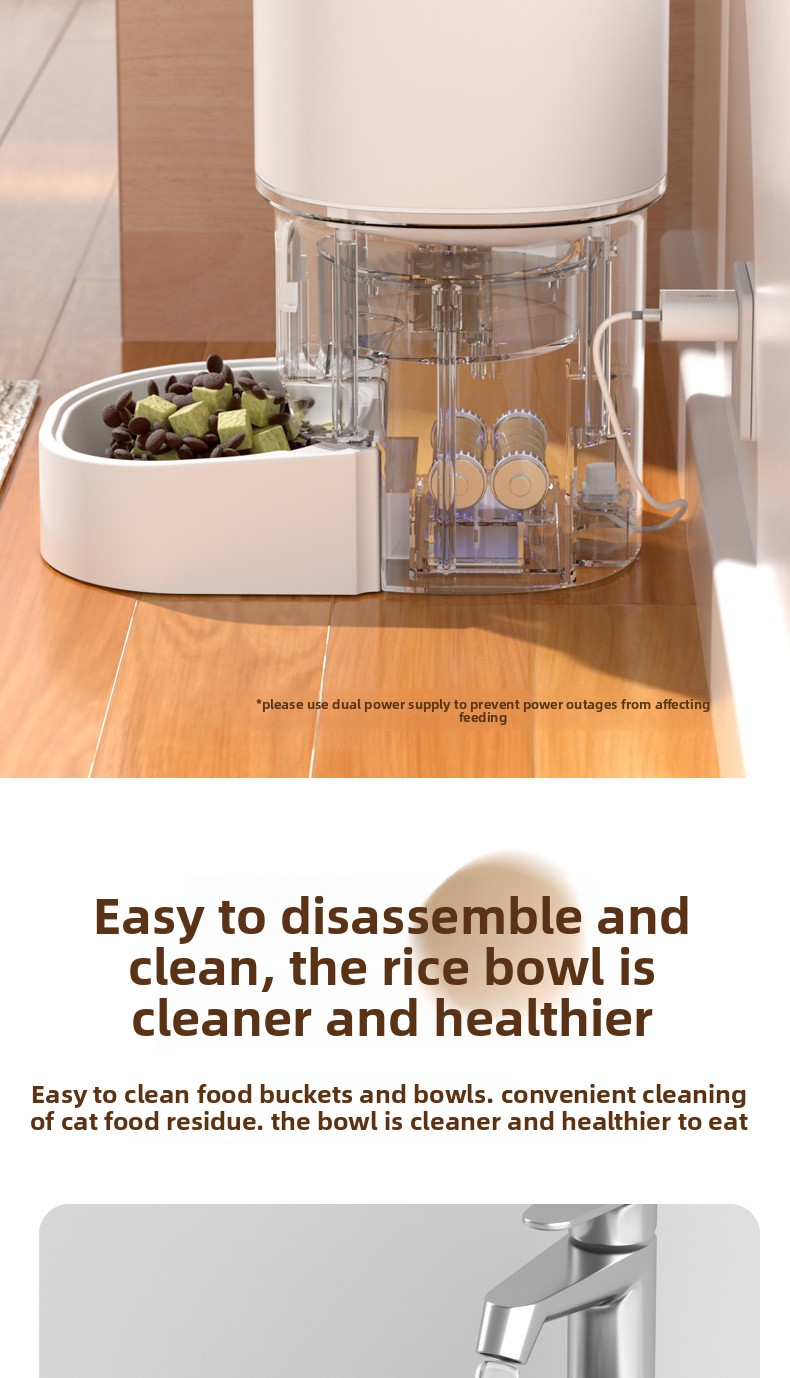Smart Pet Feeder HD Camera Video Remote View Voice Intercom App Control Automatic Timing Pet Food Dispenser Cats Dogs