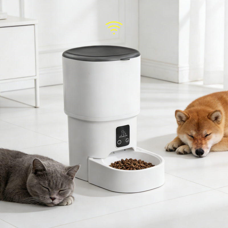 Smart Pet Feeder with Tuya App Wi-Fi Smart Pet Feeder Tuya App Automatic Pet Food Dispenser