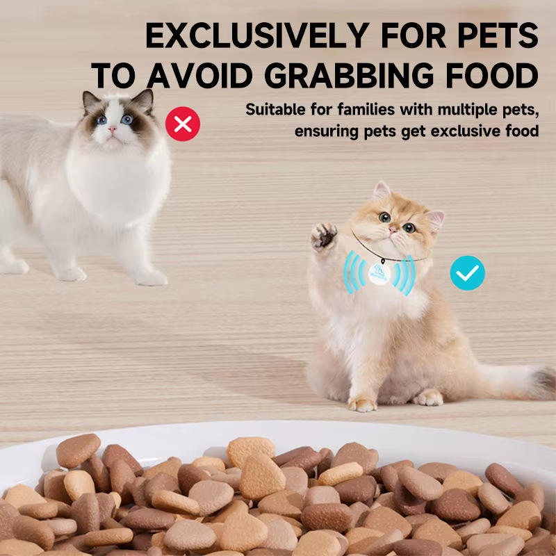 OEM/ODM Anti-snatch Chip Recognition Multi-cat Automatic Feeder Timing Remote Control Pet Cat Food Feeding