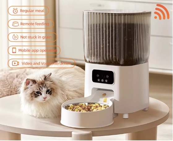 Wholesale New WiFi Pet Intelligent Automatic Feeder Timed and Quantitative Feeder Remote Voice and Video for Dogs and Cats