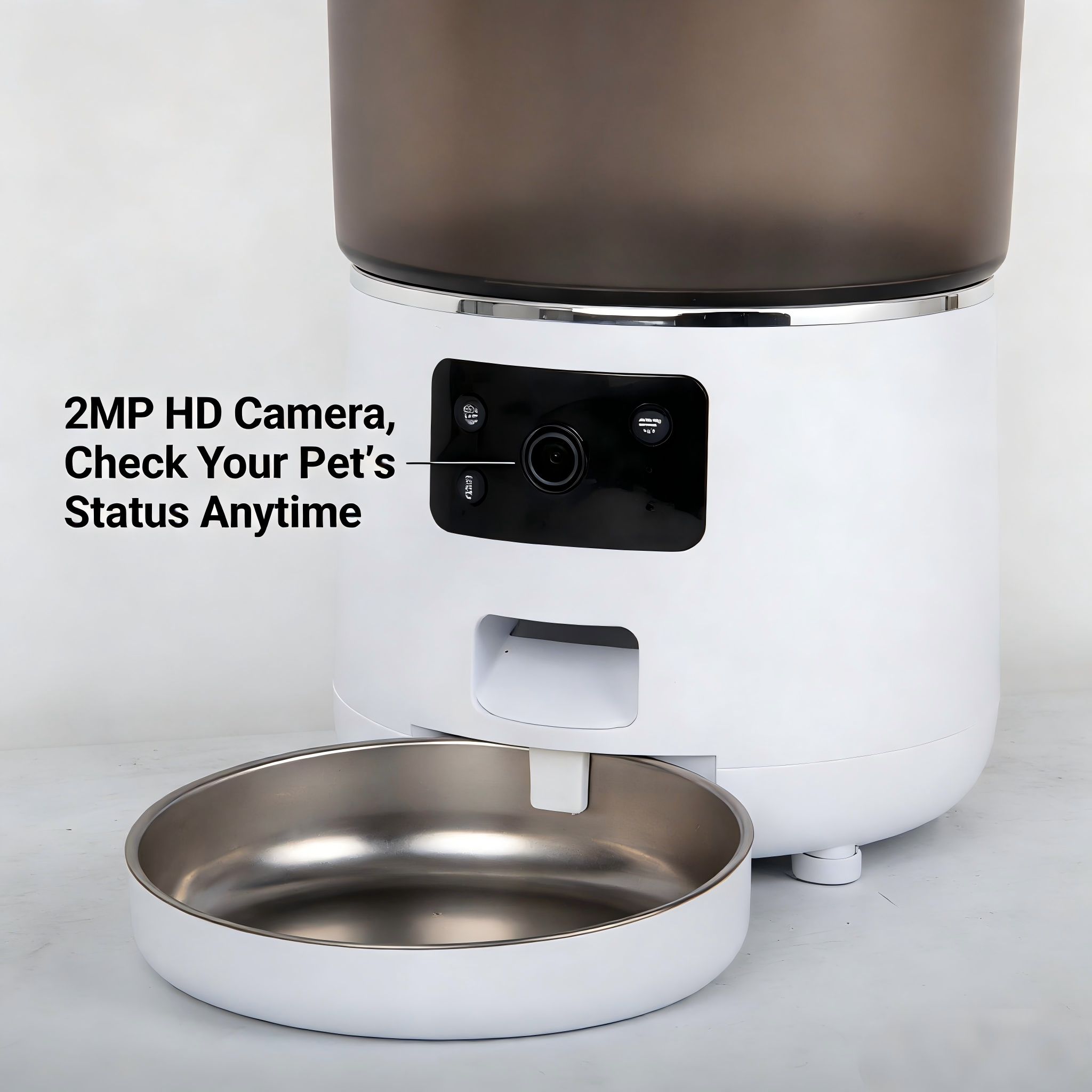 Automatic Pet Feeder With Camera Real Time Monitor Smart Control for Cats Dogs Multi Pet Household Use