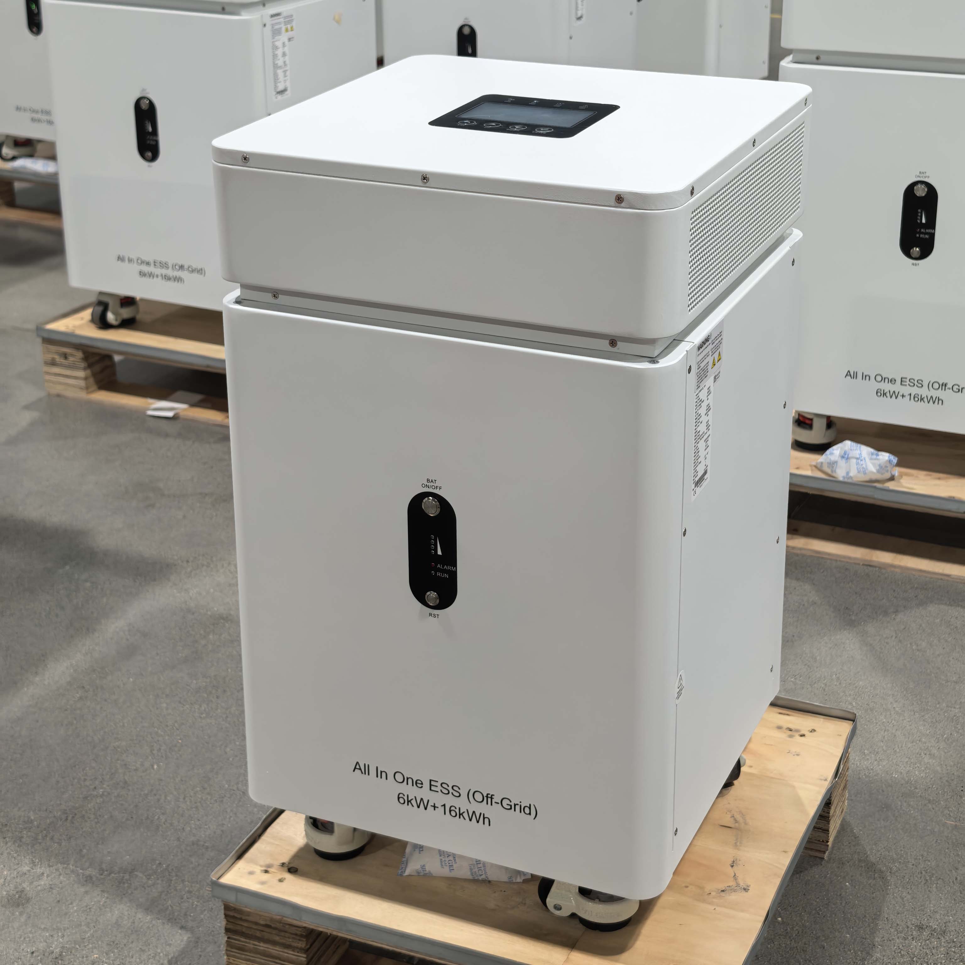 ESS 6KW 16KWH Inverter Battery System Grid Tie WiFi Monitor Home Energy Storage LiFePO4 Solar Chargering With BMS