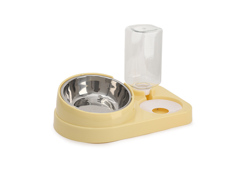 Auto Flow Dual Bowl Feed Pet Well Smart Feeder with Sloped Dish &amp; Auto Waterer for Cats &amp; Dogs Pet Feeder Automatic