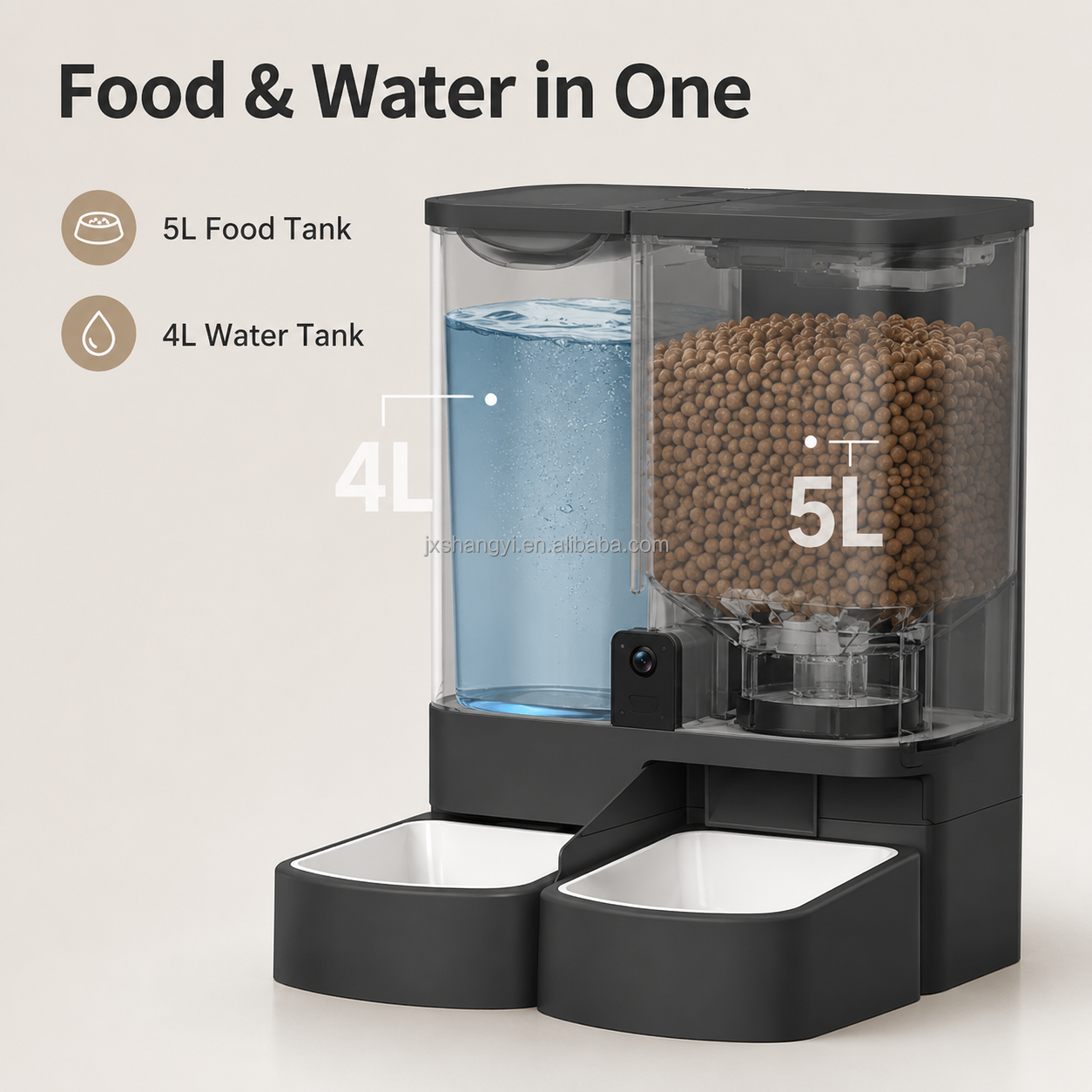 Factory OEM Custom 2 In 1 Water And Food Pet Bowls Feeders Automatic Cat Smart Pet Feeder With Camera Timer WIFI