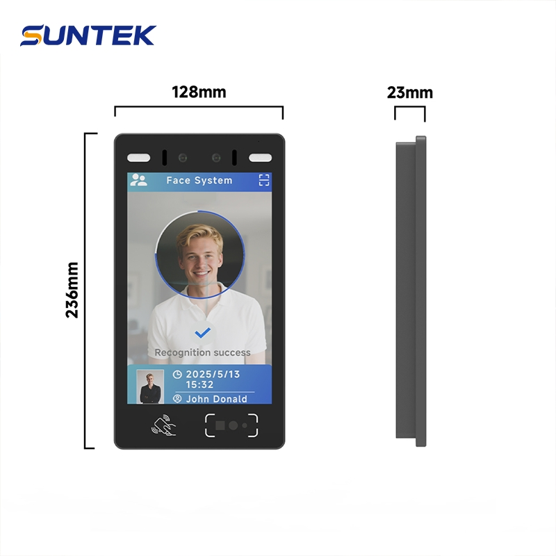 Smart Facial Terminal with Integrated RFID/NFC Card Reader Recognition System for Hotels and Offices