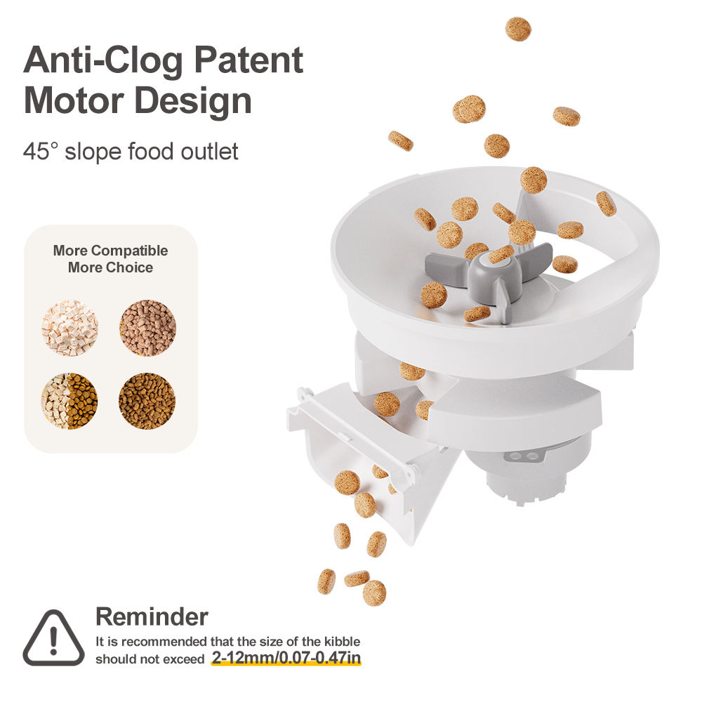 Intelligent 4L Automatic Pet Feeder Stylish Design Schedule Feeding Dogs Cats Small Animals Rechargeable Portable Stainless