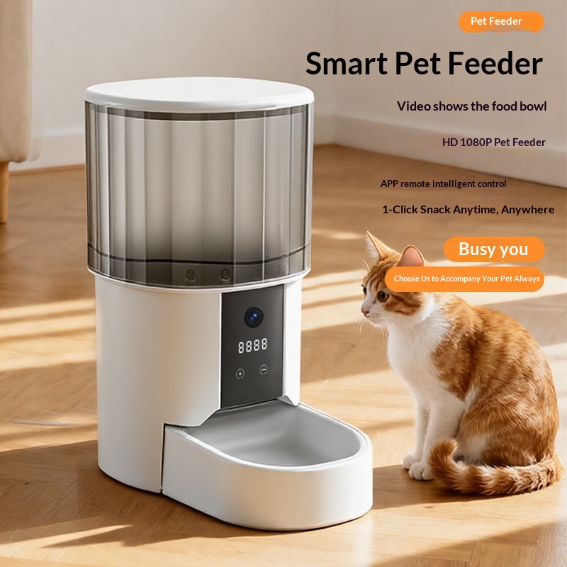Factory Wholesale Timed Quantitative Smart ABS Feeder Remote Control for Dogs Pets Cats