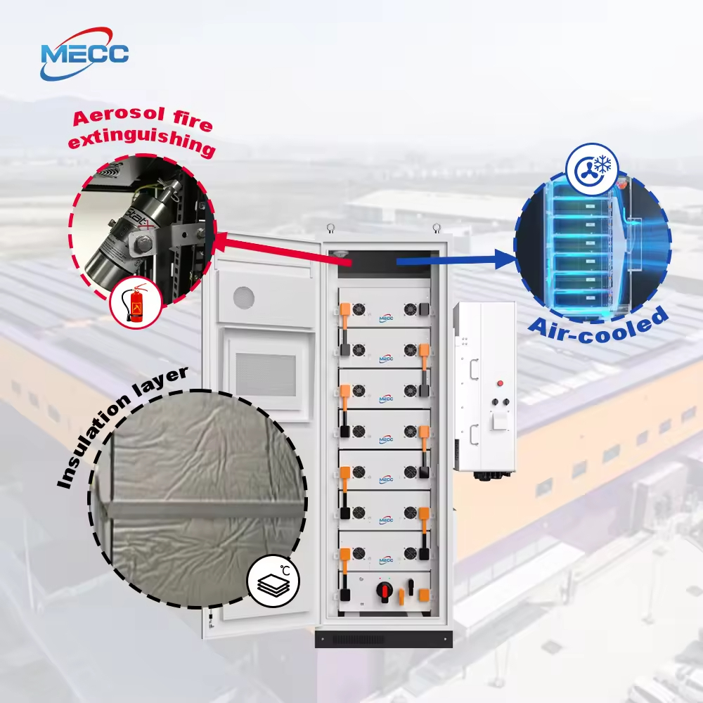 Outdoor Industrial Commercial BESS Cabinet 50KW 100kWh LiFePO4 Battery Energy Storage System For Solar Power