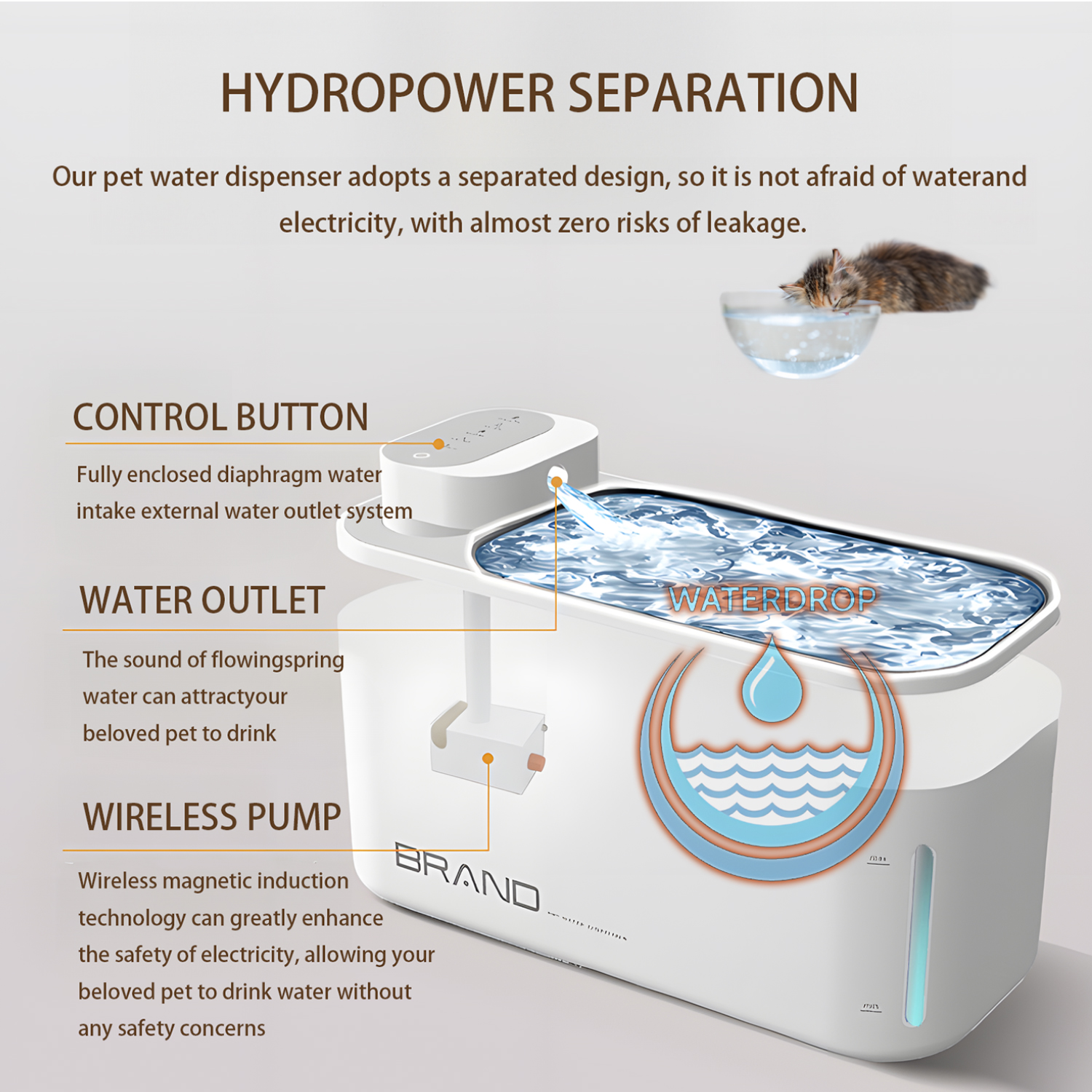 4L Large Automatic Pet Water Fountain