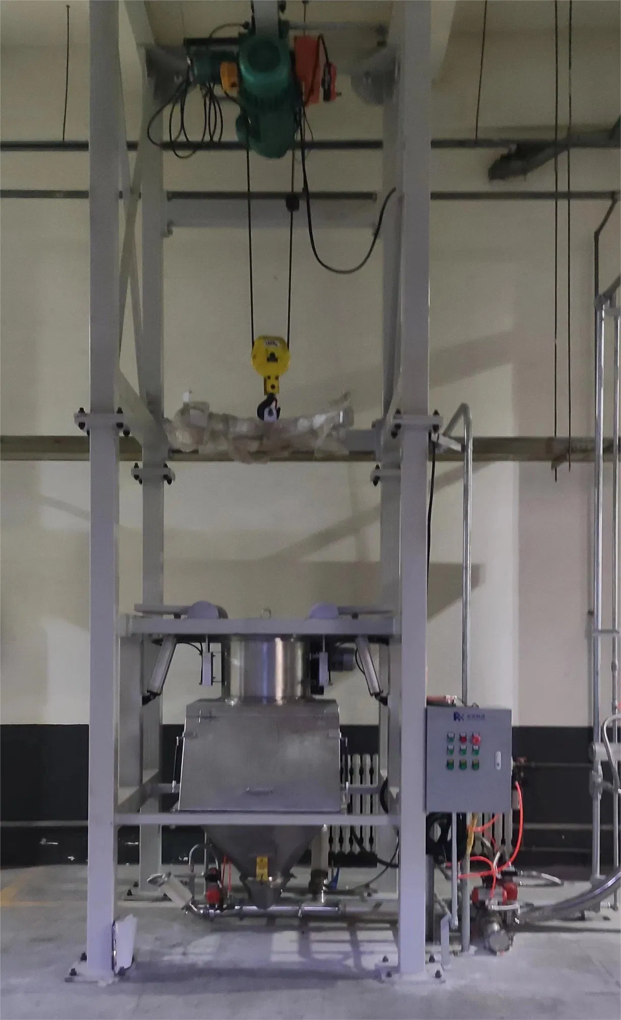 Food Grade Bulk Bag Discharger High Capacity Processing Jumbo Bag Unloading System