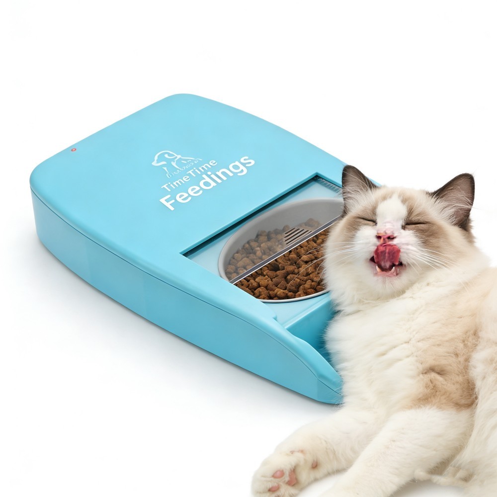 Smart Automatic Pet Feeder with Remote Control, Scheduled Feeding, and AI Technology for Cats and Dogs