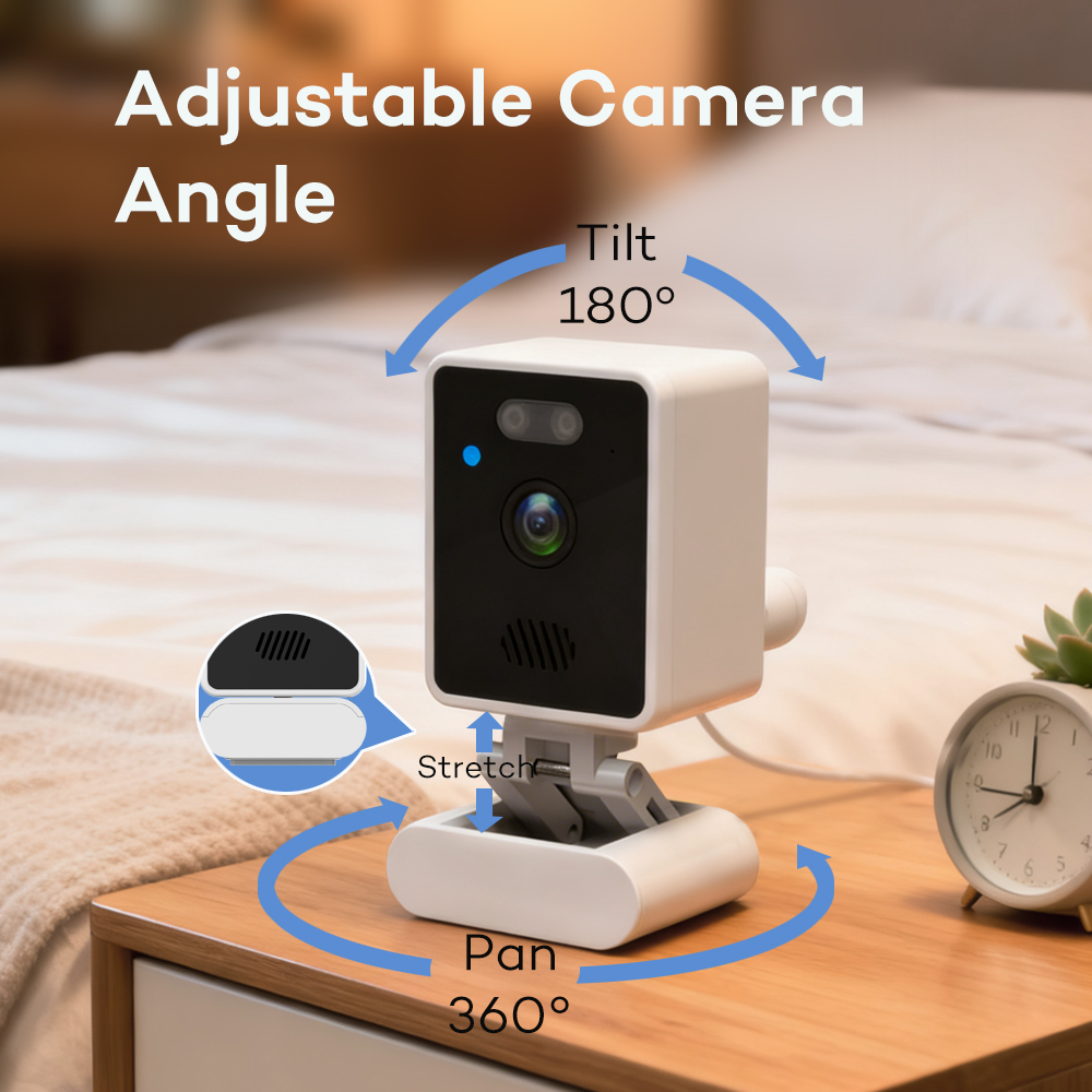 2.8 Inch Display 720P Night Vision Lullaby 2.4GHz Wireless Audio Video Temperature Feeding Timer Baby Camera Monitor NO Wifi