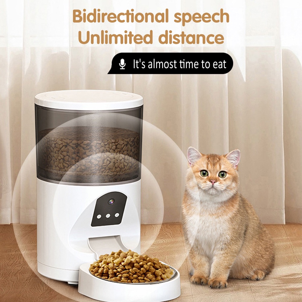 Intelligent Pet Feeder With Camera AI Remote Feeding System