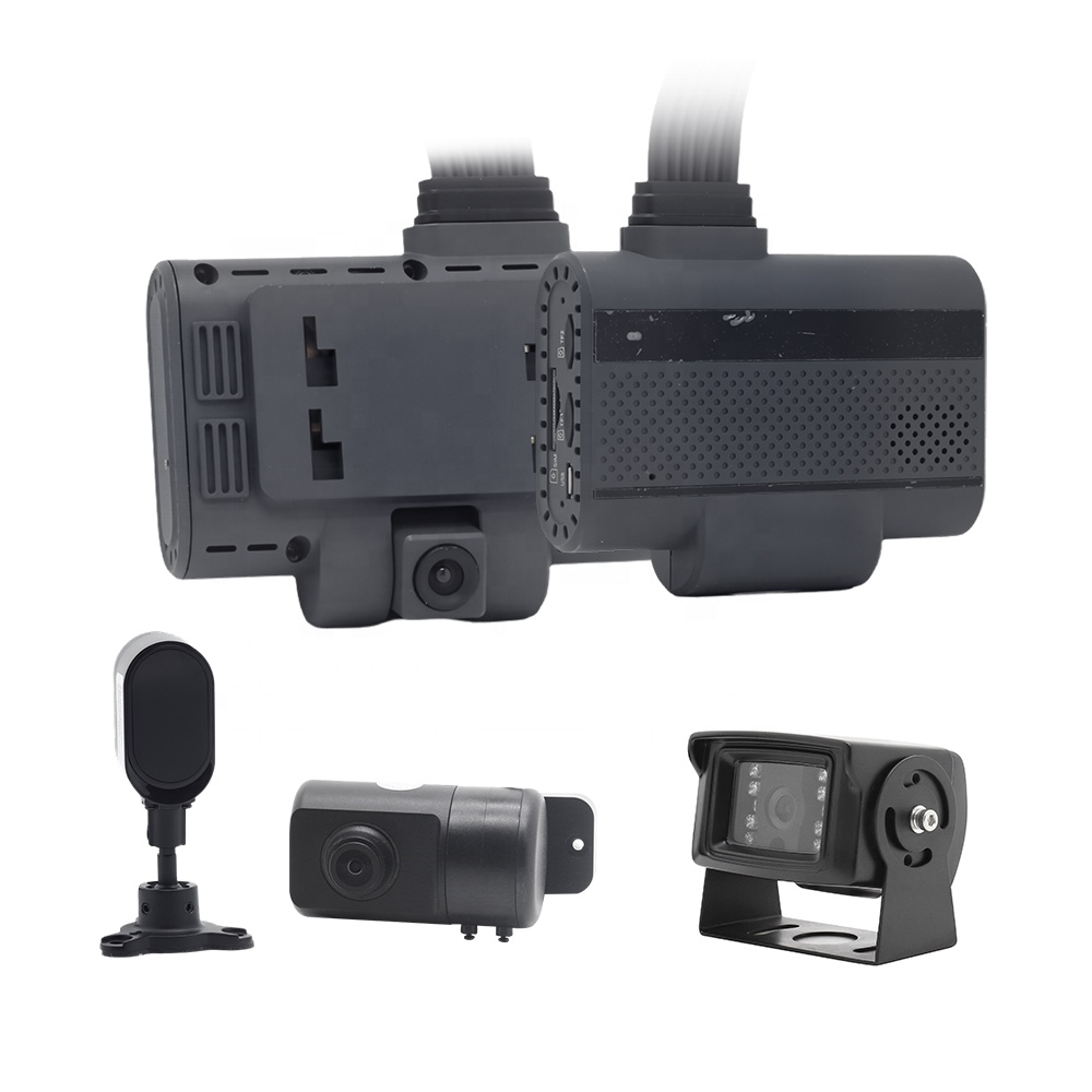 4CH 4G Dashcam WiFi GPS ADAS Driving Assistant DMS Driver Monitoring System In Car Security Camera Fleet Safety Monitor Kit
