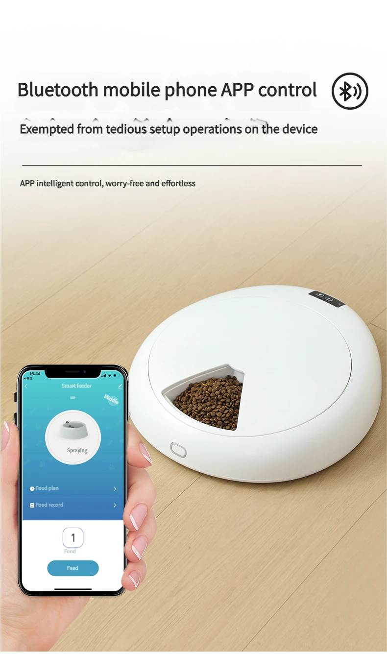 Smart Automatic Pet Wet Food Dispenser Feeder