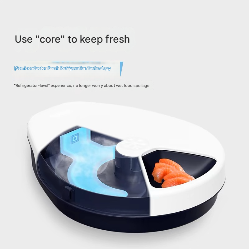 New Hot Sale Large Capacity Multi-compartment Fresh and Food Wet Food Refrigerator Automatic Feeder cat Dog Pet Smart Feeder