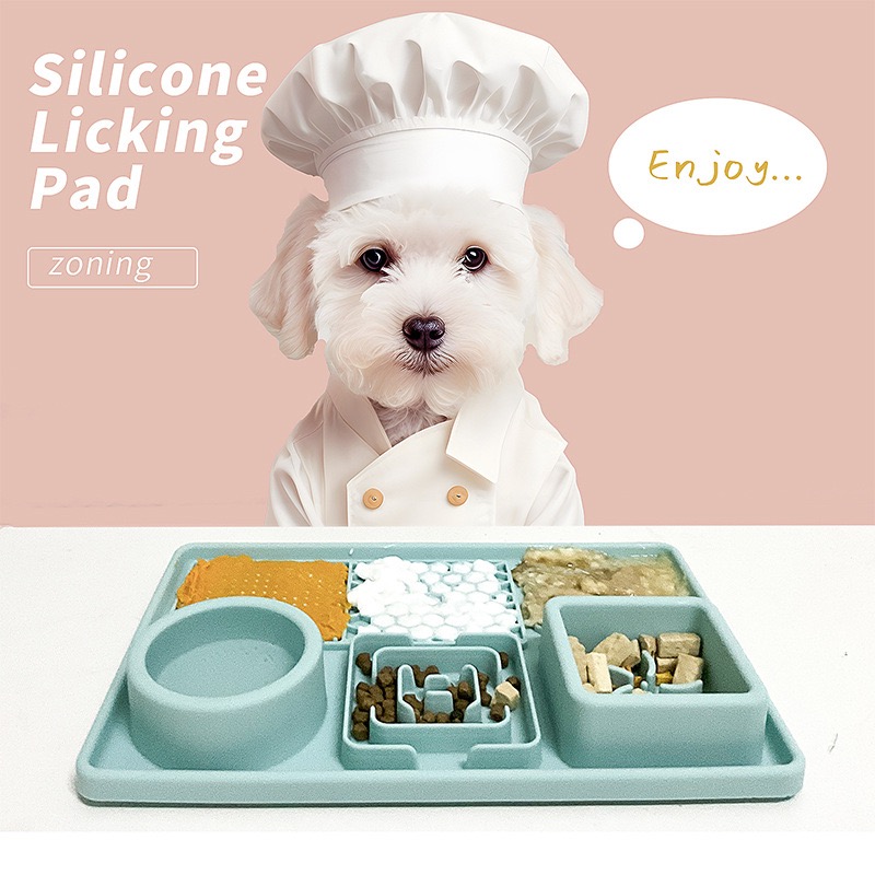 Non-toxic Silicone Slow Feeder - an Environmentally Friendly and Odorless Feeding Device with a Stable Suction Cup Design