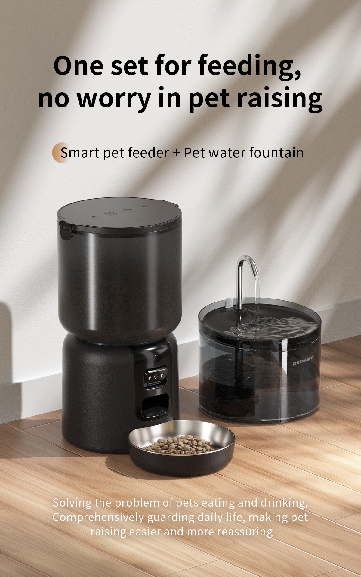 New Series Pet Feeder Set Smart Pet Feeding Water Set 4L Feeder With 1080P Camera Self-Cleaning Dispenser