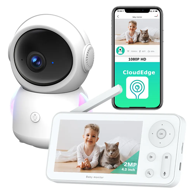 NEW 2.8 Inch Display 720P Night Vision Lullaby 2.4GHz Wireless Audio Video Temperature Feeding Timer Baby Camera Monitor NO Wifi