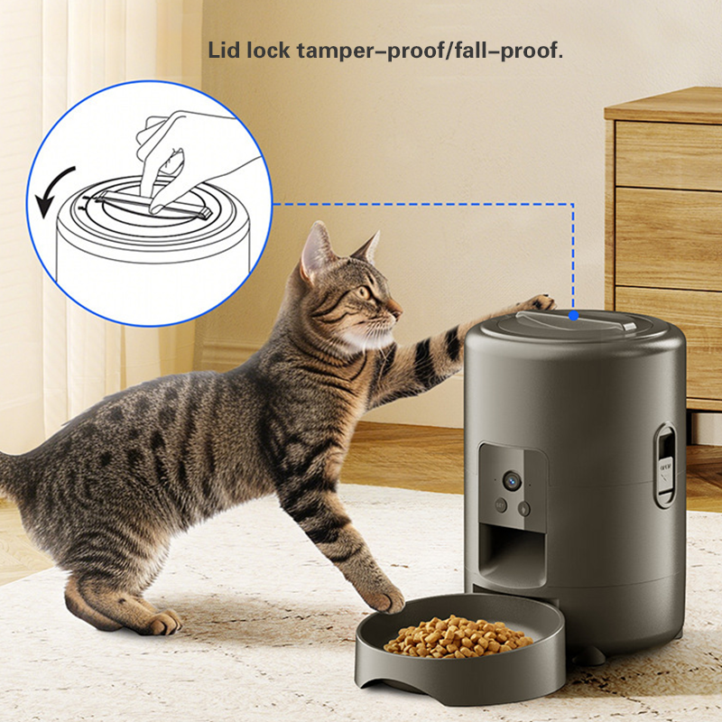 2L Eco Friendly ABS WiFi Remote Control Smart Automatic Pet Dog Cat Feeder Dispenser