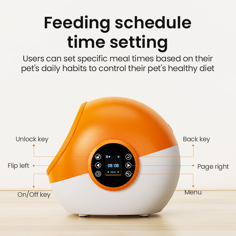 OEM/ODM Anti-snatch Chip Recognition Multi-cat Automatic Feeder Timing Remote Control Pet Cat Food Feeding