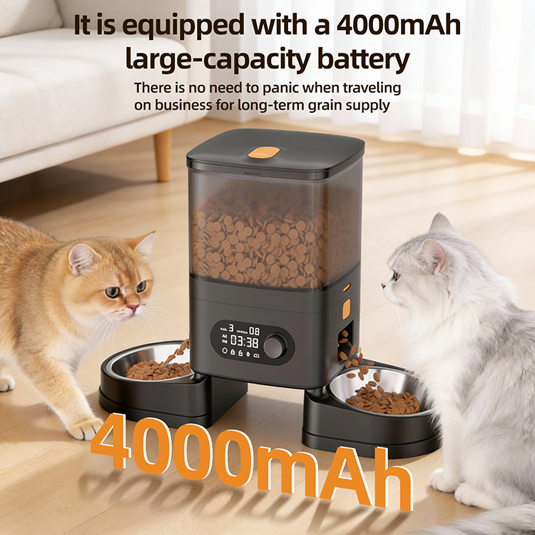 4L Pet Cat Food Dispenser Wifi Automatic Pet Feeder Smart Tuya APP Control Dog Feeder Cat Feeder Wifi Automatic