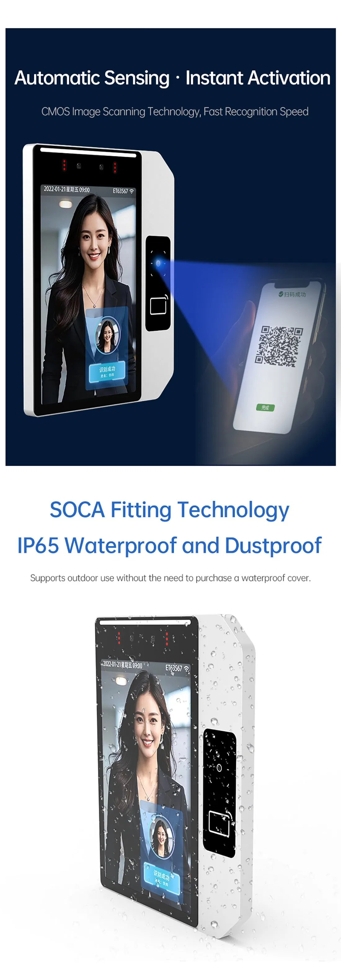 Biometric Authentication Device Interface Dimensions
