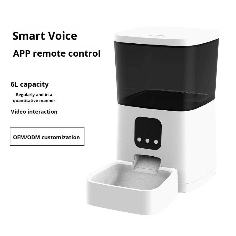 Automatic Pet Feeder for Cats &amp; Dogs with Scheduled Feeding Remote Control WiFi/Video Monitoring APP Support USB Rechargeable
