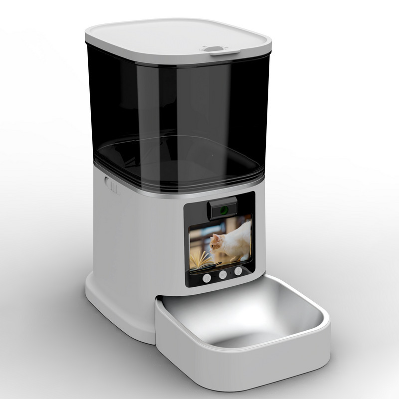 AI Smart Automatic Pet Feeder with Bottle Design Camera &amp; Behavior Monitoring Two-Way Video Health Alert