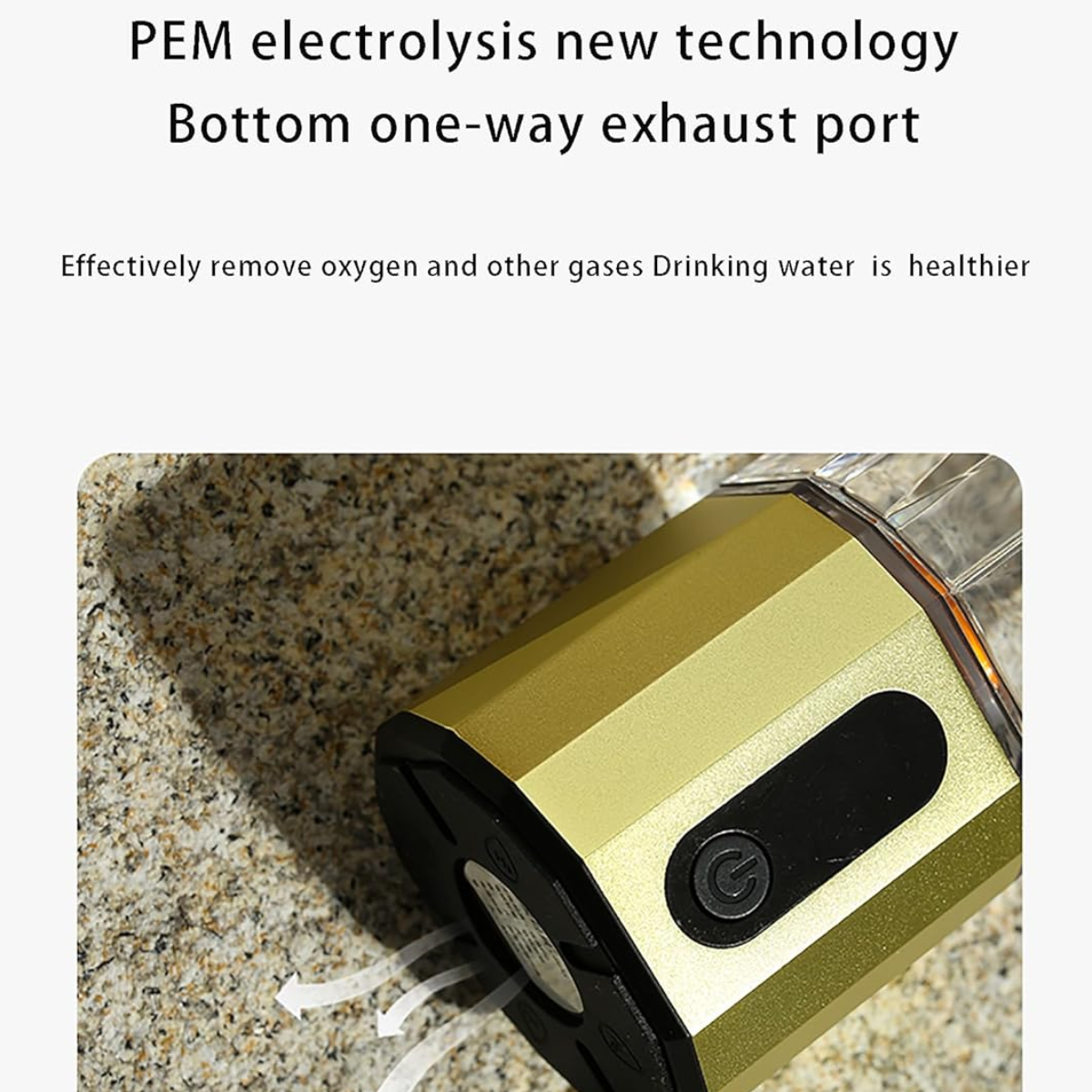 PHYFLOW Hydrogen Water Bottle Generator SPE PEM Technology 5/10 Mins 4000-6000ppb Cold Outdoor Stand Battery Powered Custom Box