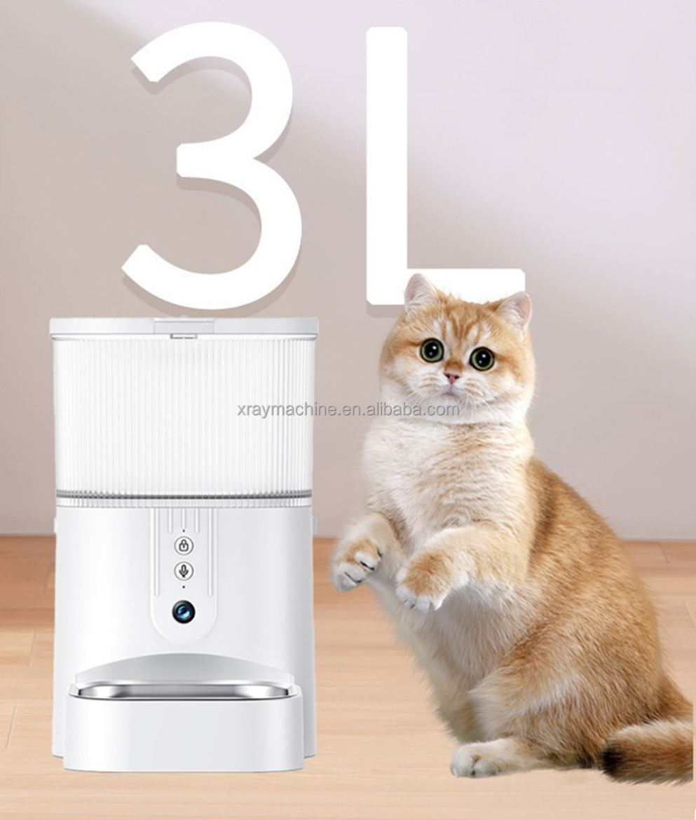 Fatali FTL-X35 Automatic Remote Pet Feeder Eco-Friendly Adjustable Portion Control Dispenser Scheduled Feeding Timer for Cats