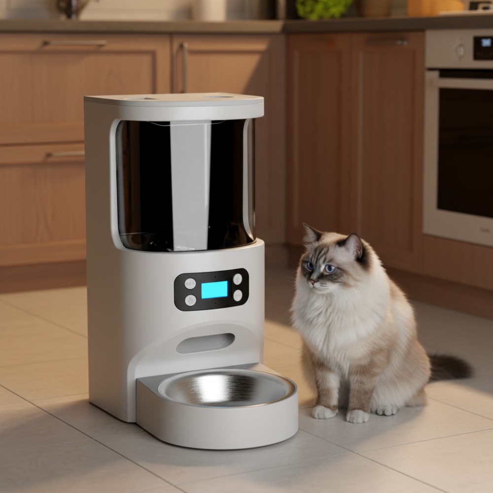 Luxurious Design Large Food Container Multi Pets Dog Feeder Automatic Feeder Nice for Indoor Family Home