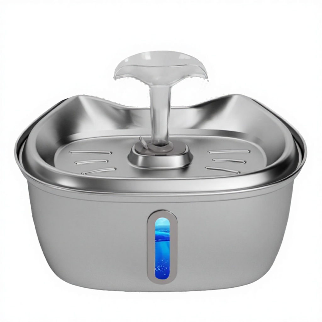 High Quality Eco-Friendly Charge Portable Black Pet Feeder Cat Dog Waterproof 3L Stainless Steel Smart Pet Water Fountain