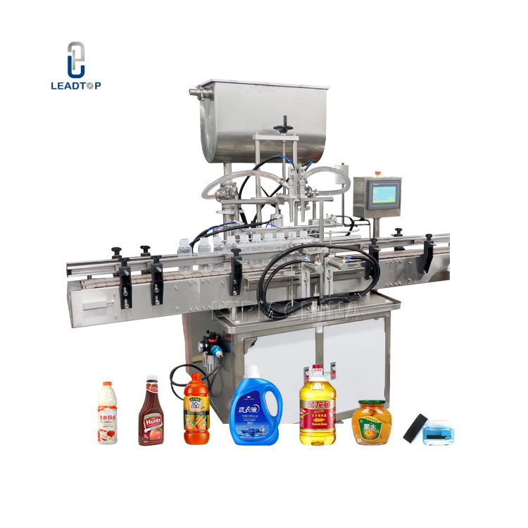 12-Head Automatic Liquid Filling Machine With Magnetic Pump For Water Oil Beverage &amp; Liquor Quantitative Dispensing Machine