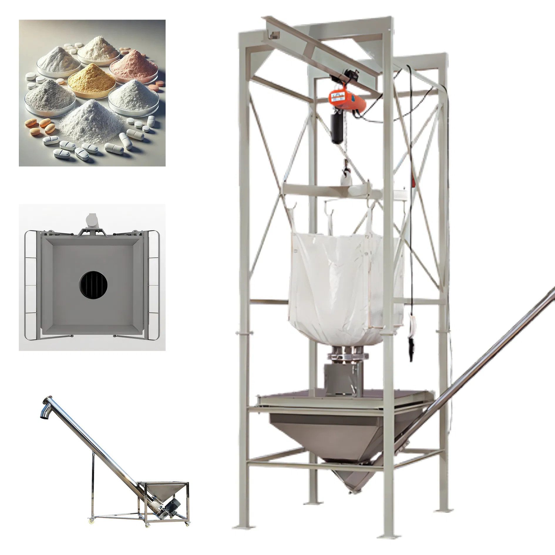 High-Efficiency Bulk Material Unloading System with PLC Control