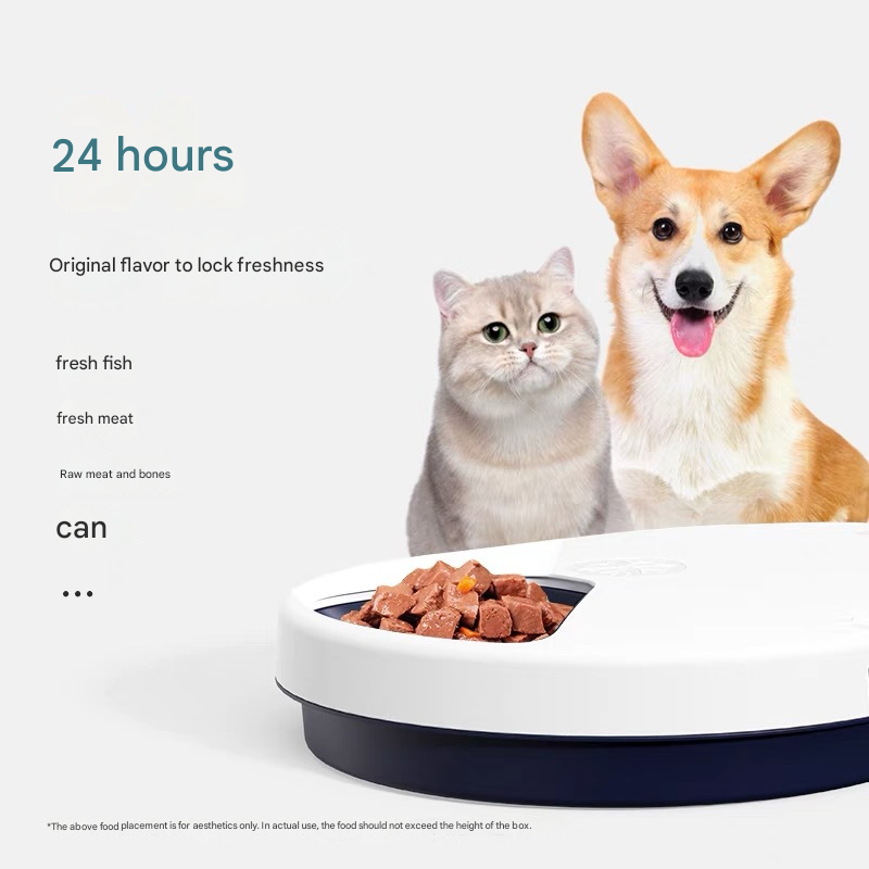 New Hot Sale Large Capacity Multi-compartment Fresh and Food Wet Food Refrigerator Automatic Feeder cat Dog Pet Smart Feeder