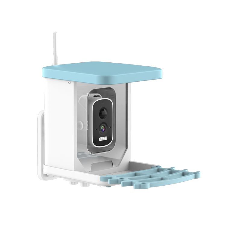 Smart Pet Feeder for Birds AI Camera Bird Feeder for Outdoor Wildlife Monitoring