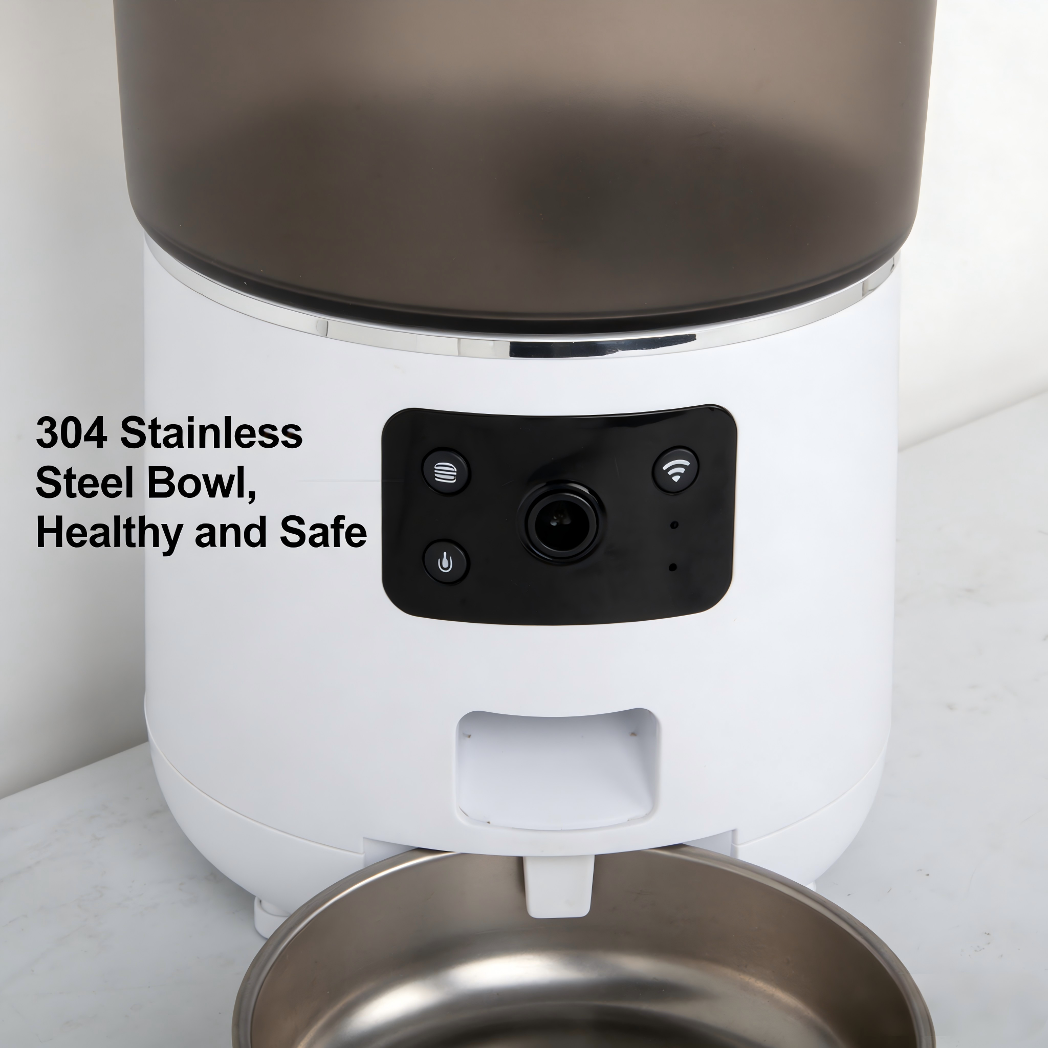Automatic Pet Feeder With Camera Real Time Monitor Smart Control for Cats Dogs Multi Pet Household Use