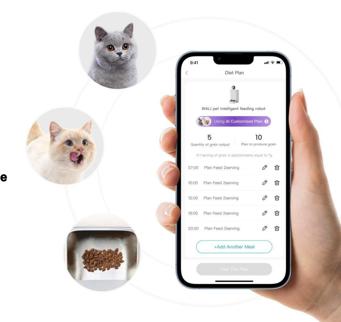 App Feeding Schedule interface