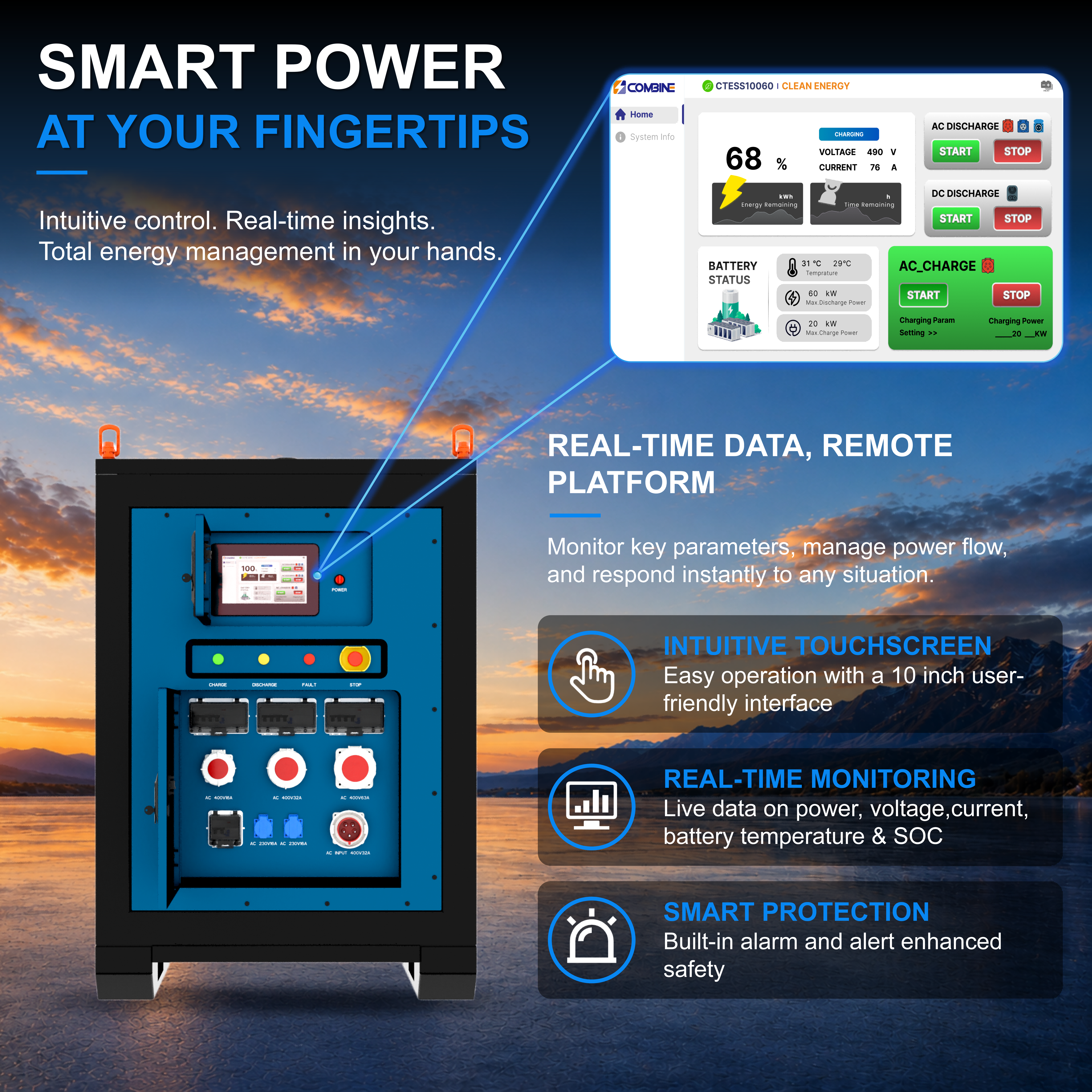 60kWh Mobile Energy Storage System Portable BESS For Temporary Power Emergency Backup And Construction Site Power Supply