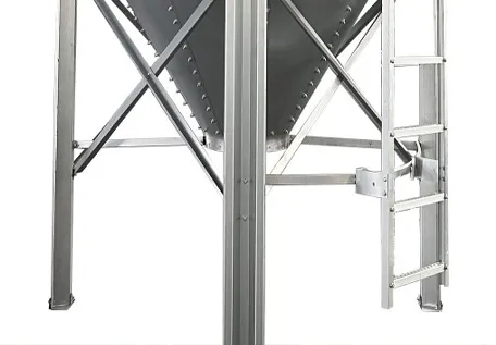 Detailed view of Galvanized Steel Silo