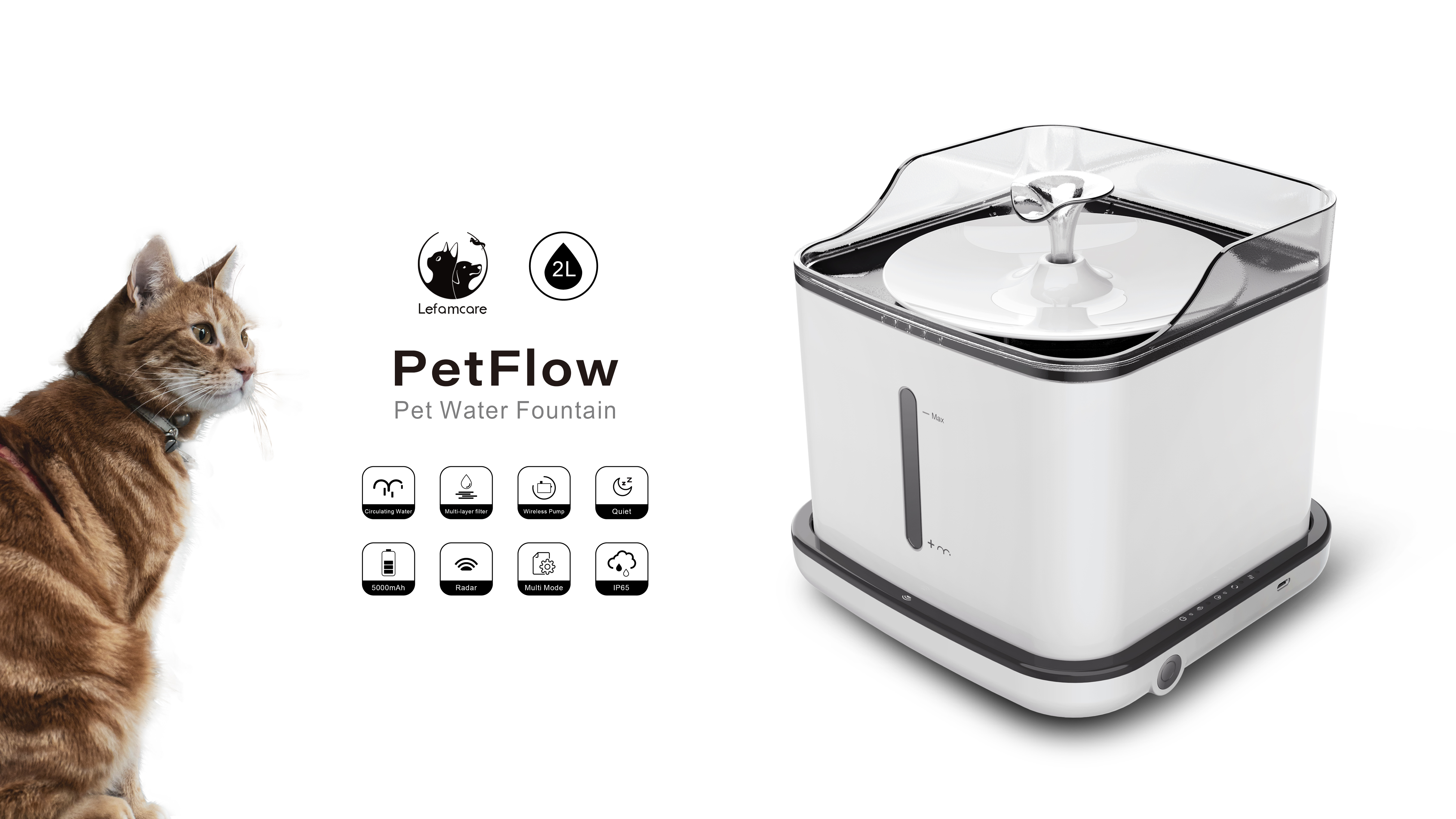 Smart Automatic Pet Feeder Water Fountain Cat &amp; Dog Food Bowl with Filter for Hydrating Your Furry Friends