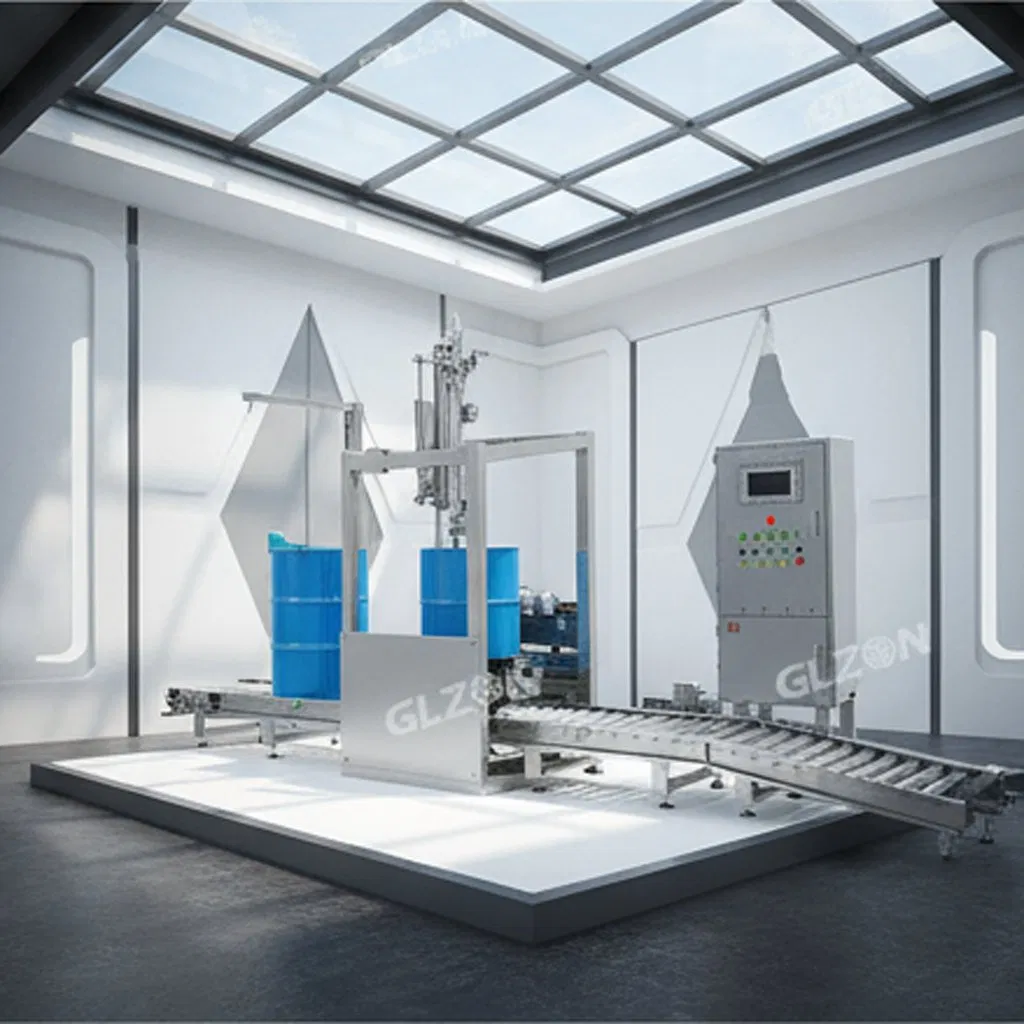 Efficient 208L Semi-Automatic Oil Drum Filling Machine for Industrial Use